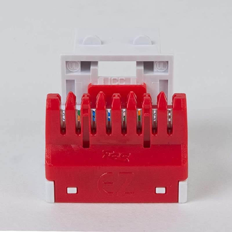 CAT6 RJ45 Keystone Jack for EZ Style White