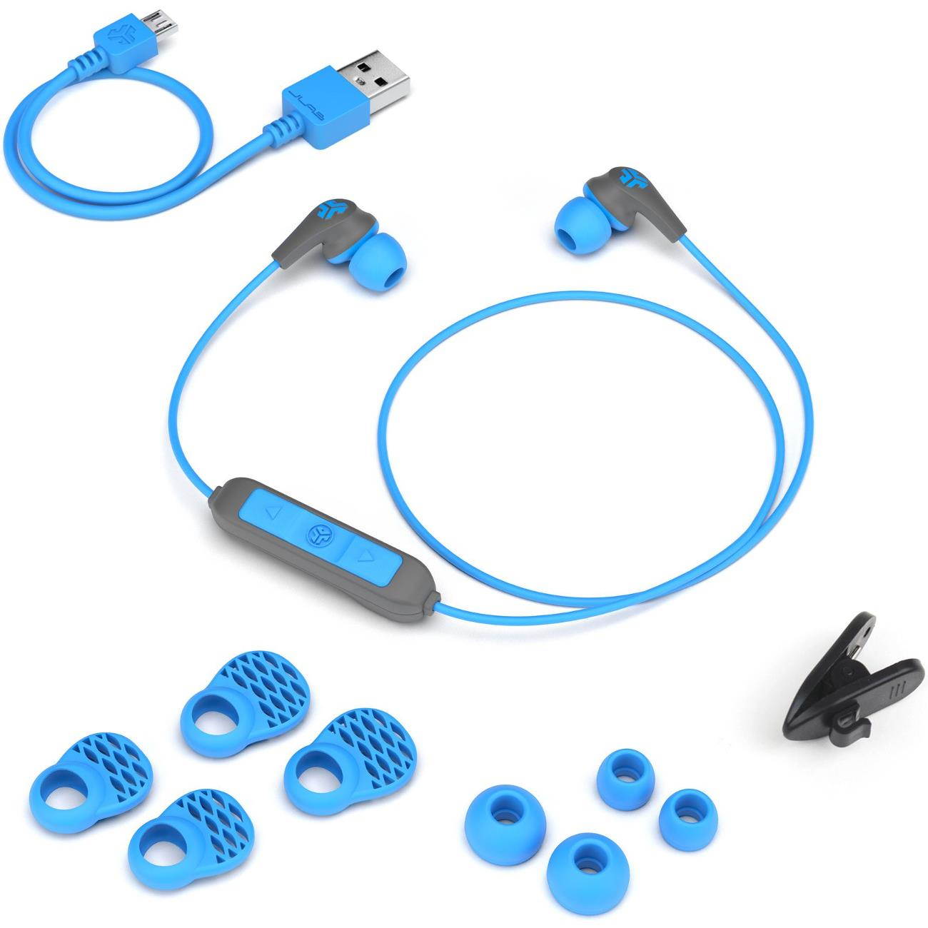 JLab Audio JBudsPRO Premium In-Ear Wireless Earbuds, Headphones with Mic, Guaranteed Fit, Blue