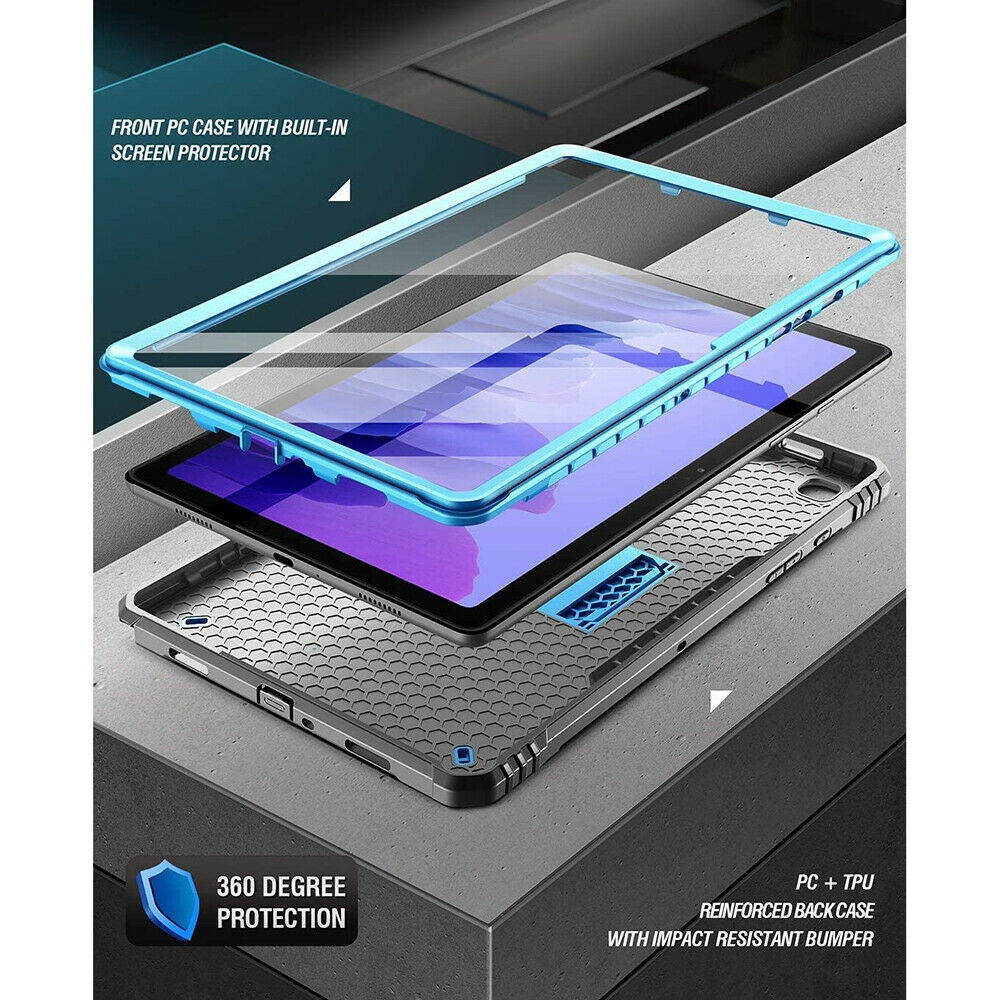 Poetic Case For Galaxy Tab A7 10.4 Tablet Full Coverage w/stand Cover Blue