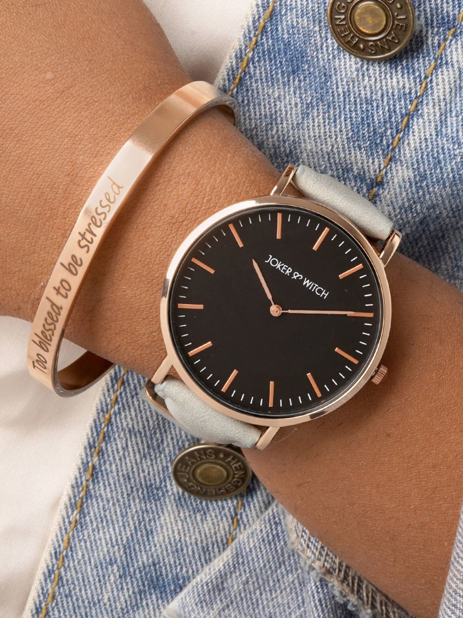 Daniel Klein DKG002-1 Analog Watch for Women With Bracelets