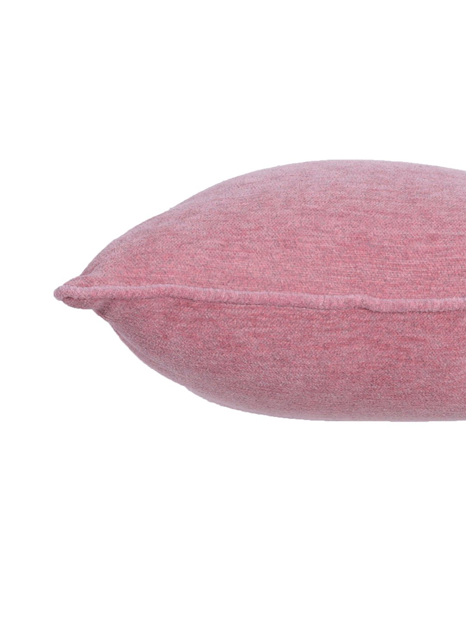 Maspar Colorart Charlotte Solid Pink 110 TC Cotton Blend Cushion Cover