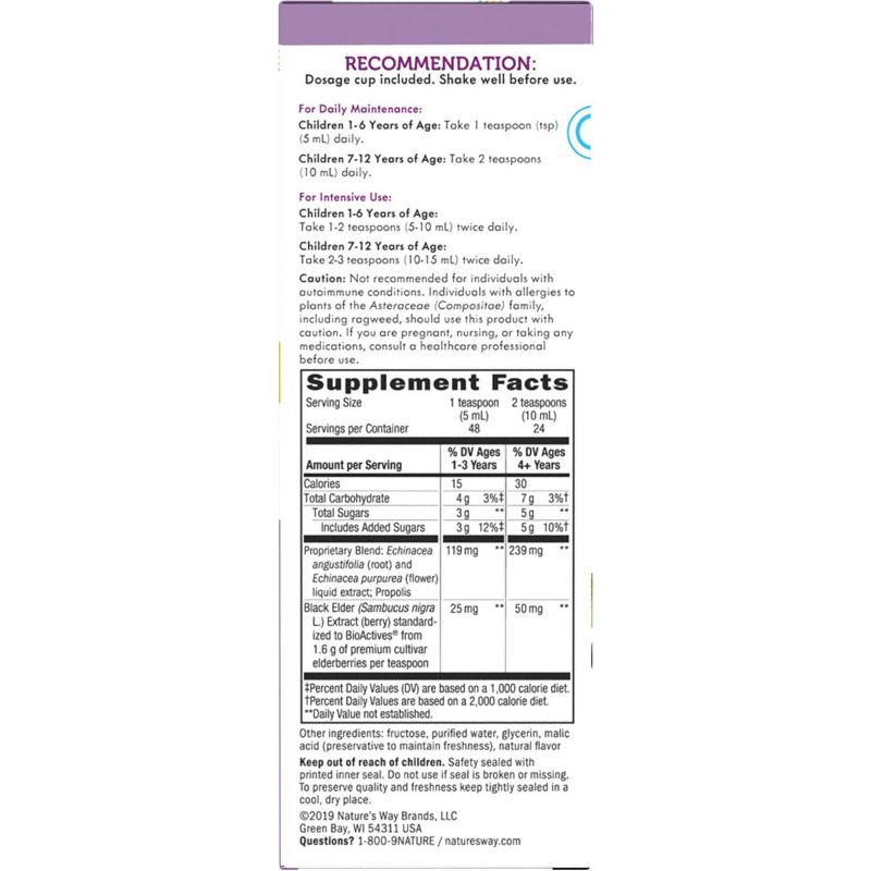 Nature's Way Sambucus Immune Syrup for Kids with Elderberry - 8 fl oz
