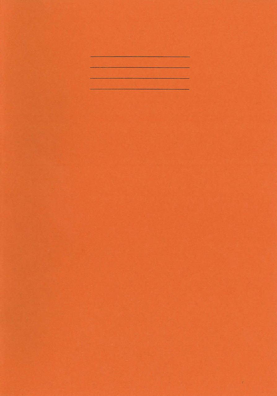 Rhino Exercise Book, A4, 64 page,  6mm ruled lines with margin, Orange Cover  (Pack of 10)