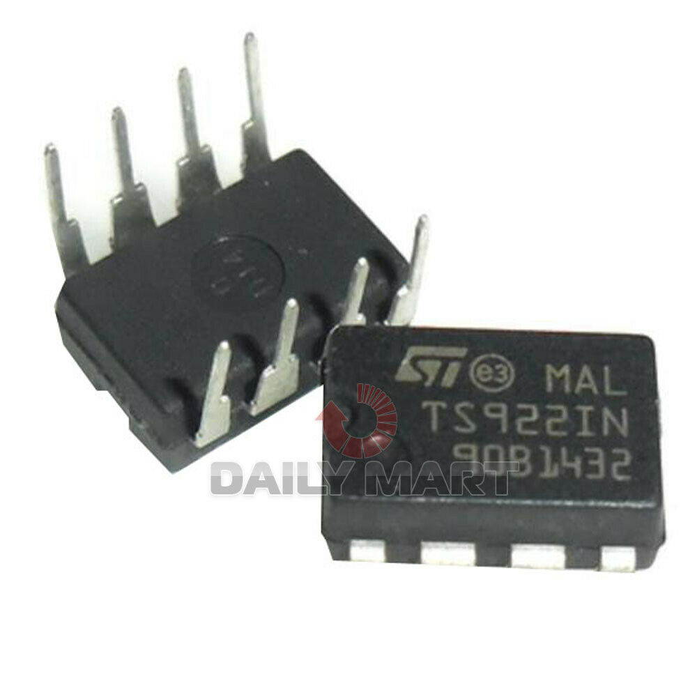50PCS New In Box TS922IN DIP8 Rail-to-rail High Output Current Dual
