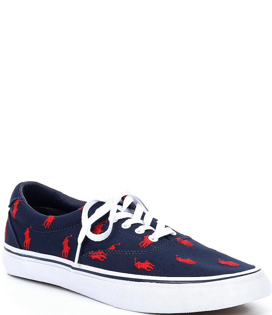 Polo Ralph Lauren Men's Thorton Embroidered Lace-Up Sneakers