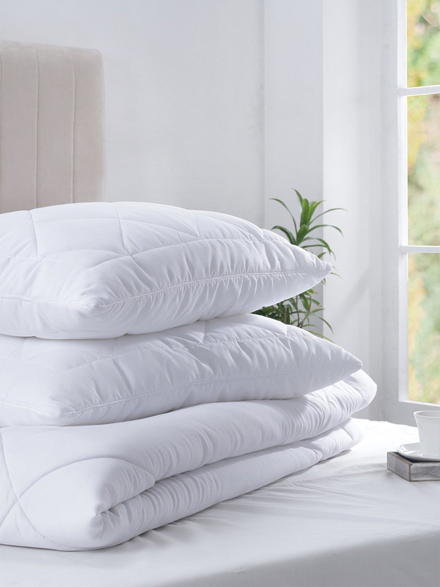 Maspar Essentials Classica Self White Polyester Pillow