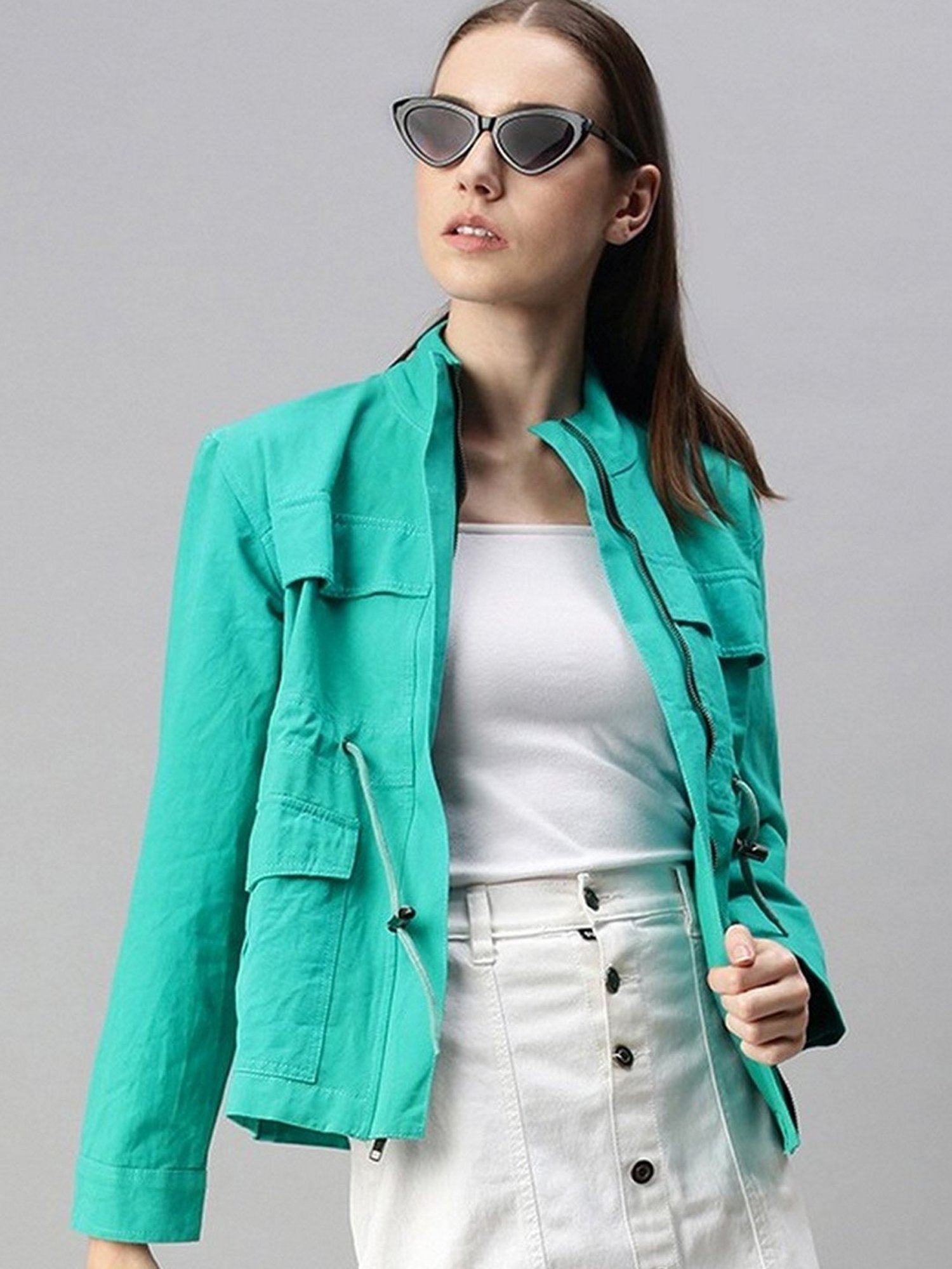 VOXATI Blue Regular Fit Jacket