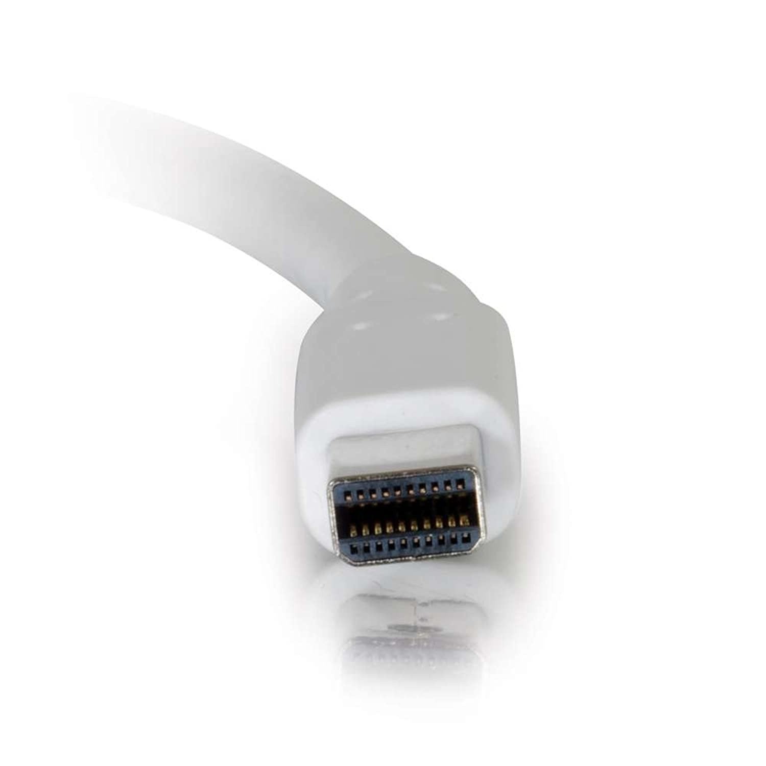 C2G 54412 Mini DisplayPort Cable M/M - Digital Audio Video, White (10 Feet, 3.04 Meters)