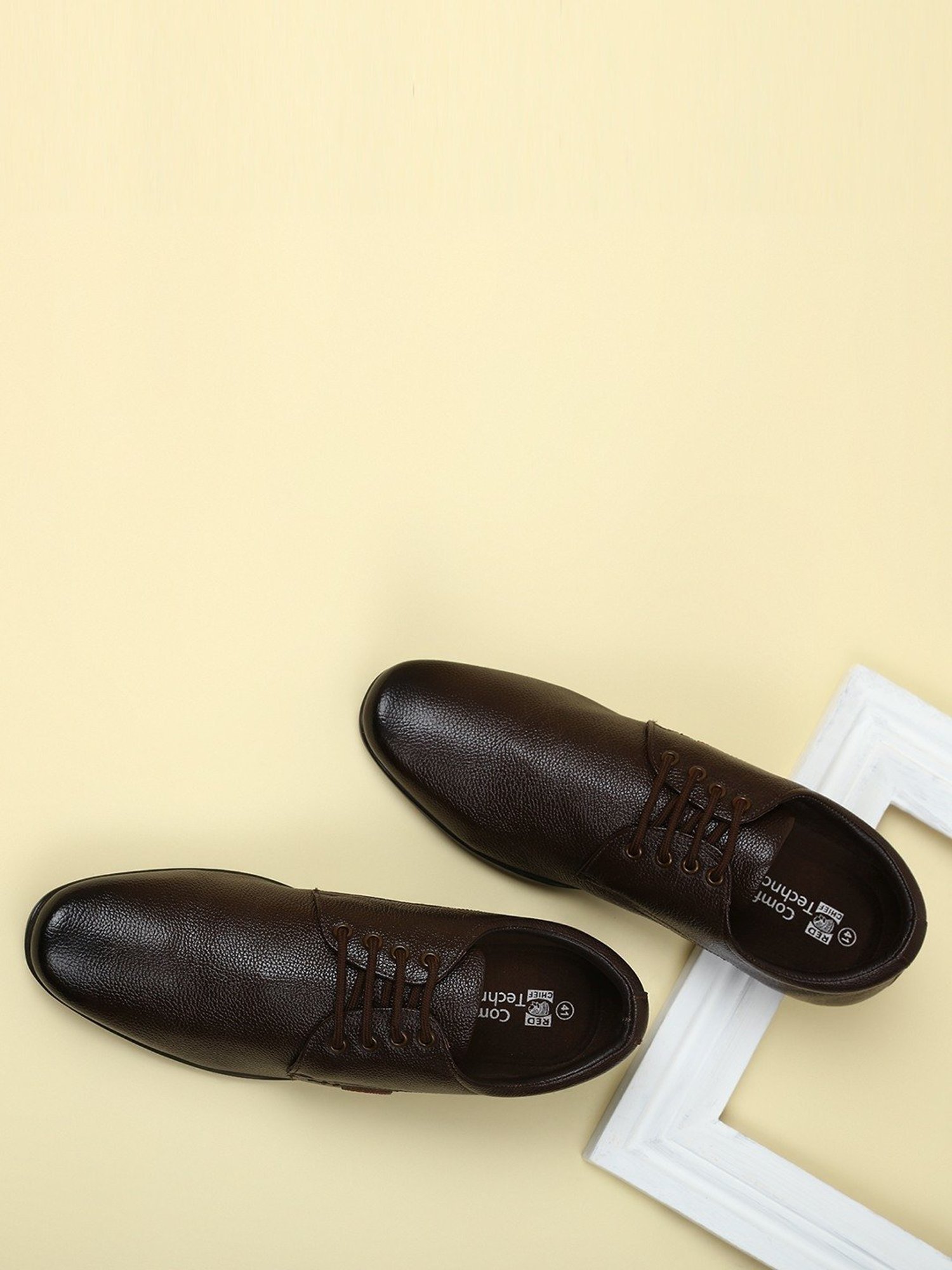 Red Chief Men's Dark Brown Derby Shoes