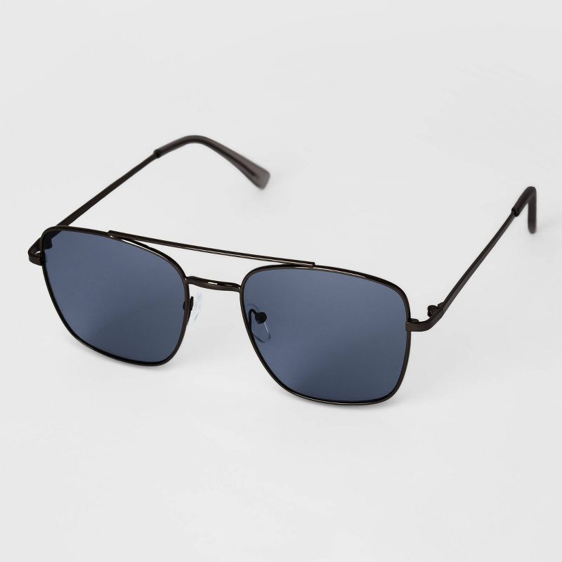 Men's Aviator Metal Sunglasses - Goodfellow & Co™ Gray