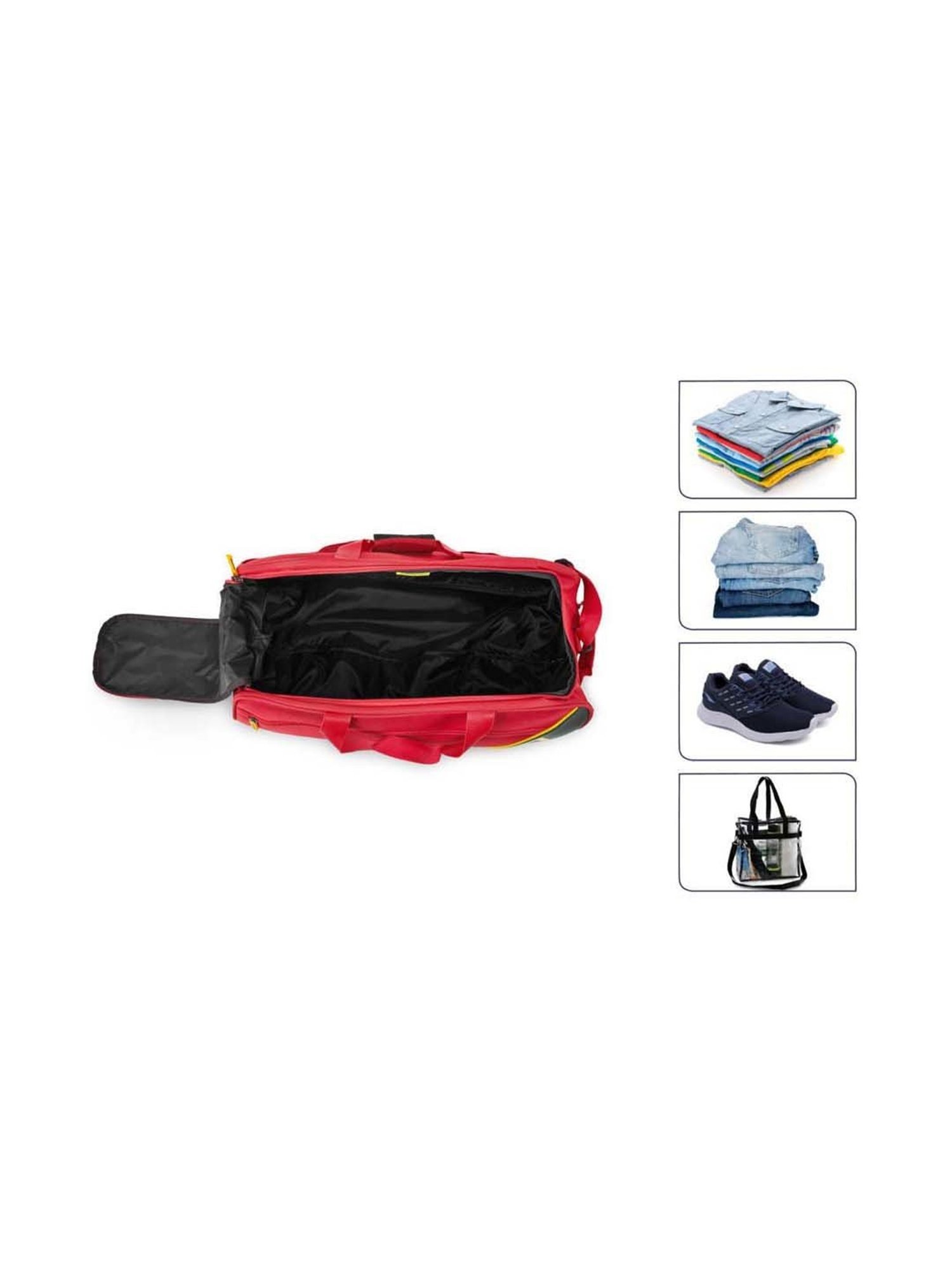 Aristocrat Red Medium Soft Cabin Trolley - 65 cm