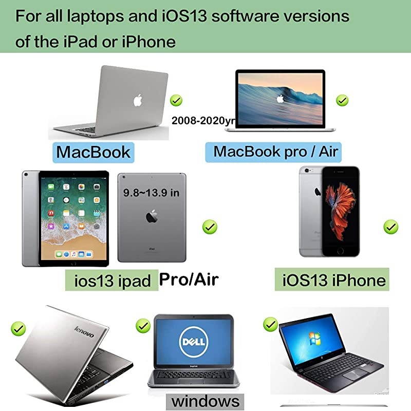 Bluetooth Mouse for Mac Laptop Wireless Bluetooth Mouse for MacBook Pro MacBook Air Chromebook MacBook iPad Bluetooth Sliver Black