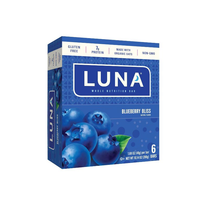 LUNA Blueberry Bliss Nutrition Bars - 6ct