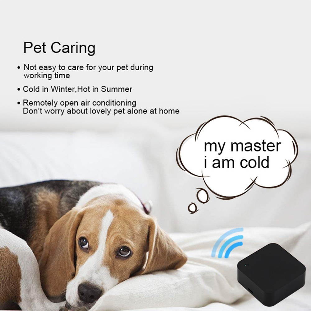 Smart WiFi IR Remote Control WiFi(2.4Ghz) Enabled Infrared Universal Remote Controller For Air Conditioner TV DVD Fan Using Tuya Smart Life APP Compatible with Alexa Google Home IFTTT Voice Control