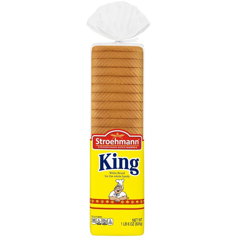 Stroehmann King White Sandwich Bread - 22oz