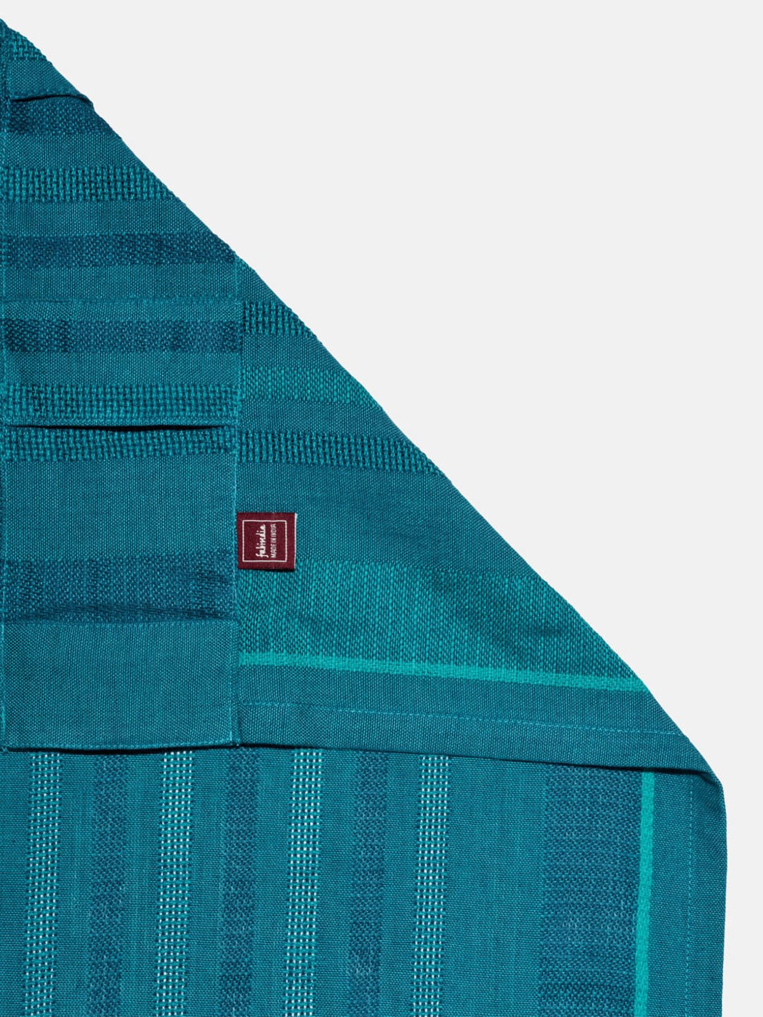 Fabindia Home Marika Blue Cotton 9 ft Long Door Curtain
