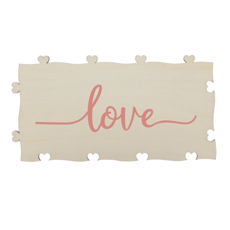"Love" Wedding Guestbook Puzzle Tan