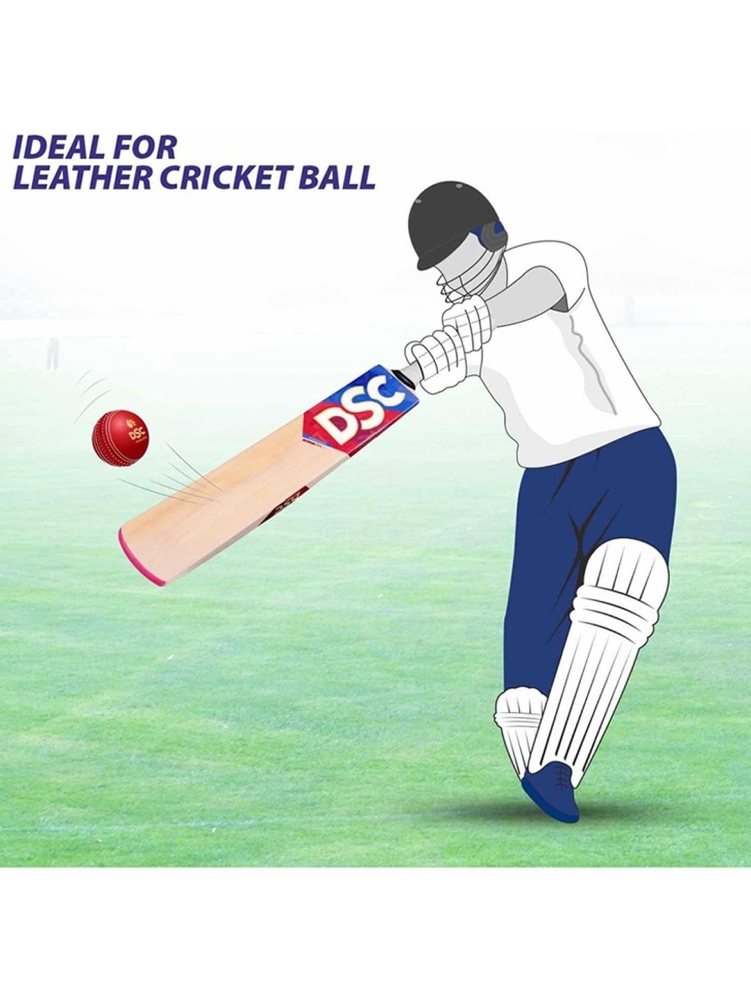 DSC intense Zeal Kashmir Willow Cricket Bat Size - Harrow