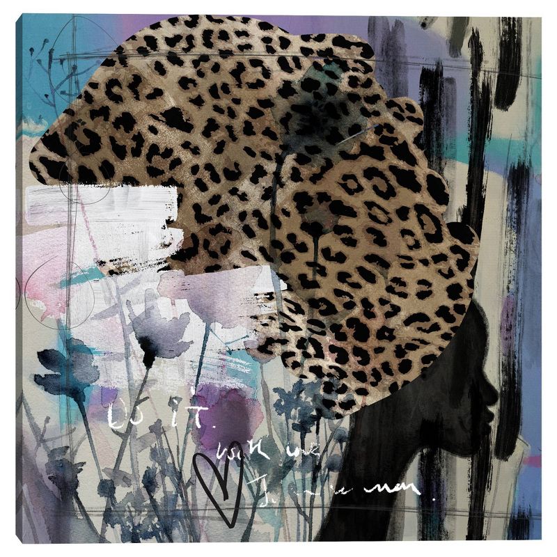 35" x 35" Turban Beauty by Nikki Chu Canvas Art Print - Masterpiece Art Gallery