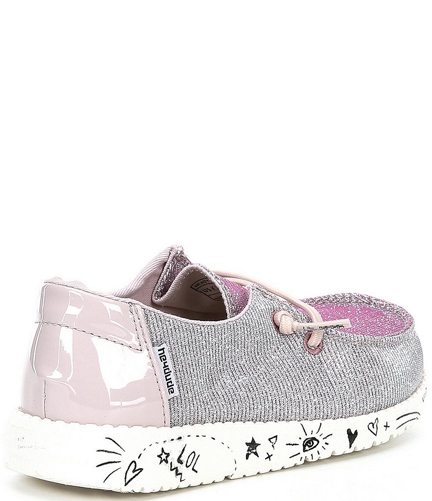 Hey Dude Girls' Wendy Disco Pink Washable Slip-Ons (Youth)
