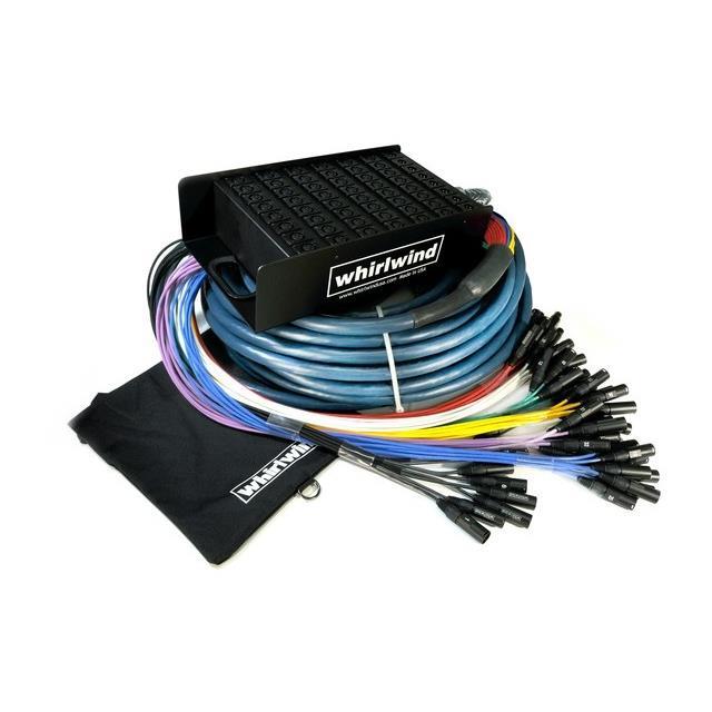 Whirlwind Medusa Elite ME-16-8-XL 100' Snake Cable, XLR Return Connector