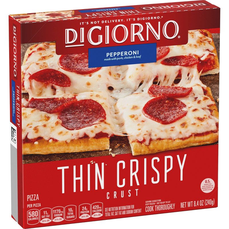 DiGiorno Thin Crispy Crust Pepperoni Frozen Pizza - 8.4oz