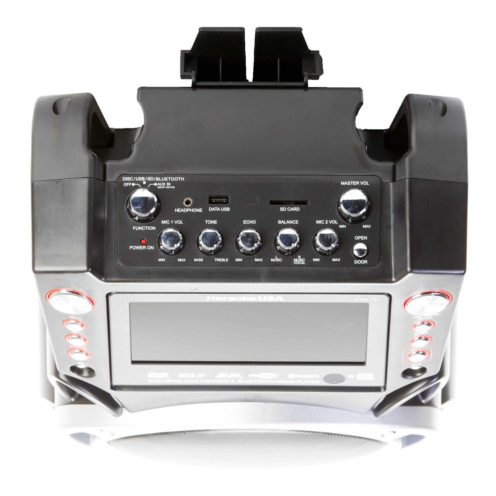 Karaoke USA All-in-One DVD/CDG/MP3G/Bluetooth/Media Player Karaoke System