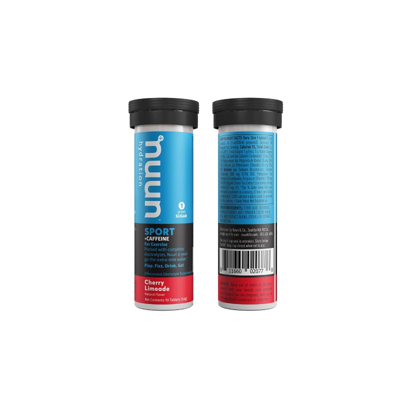 Nuun Hydration Sport + Caffeine Drink Tabs - Cherry Limeade 10ct