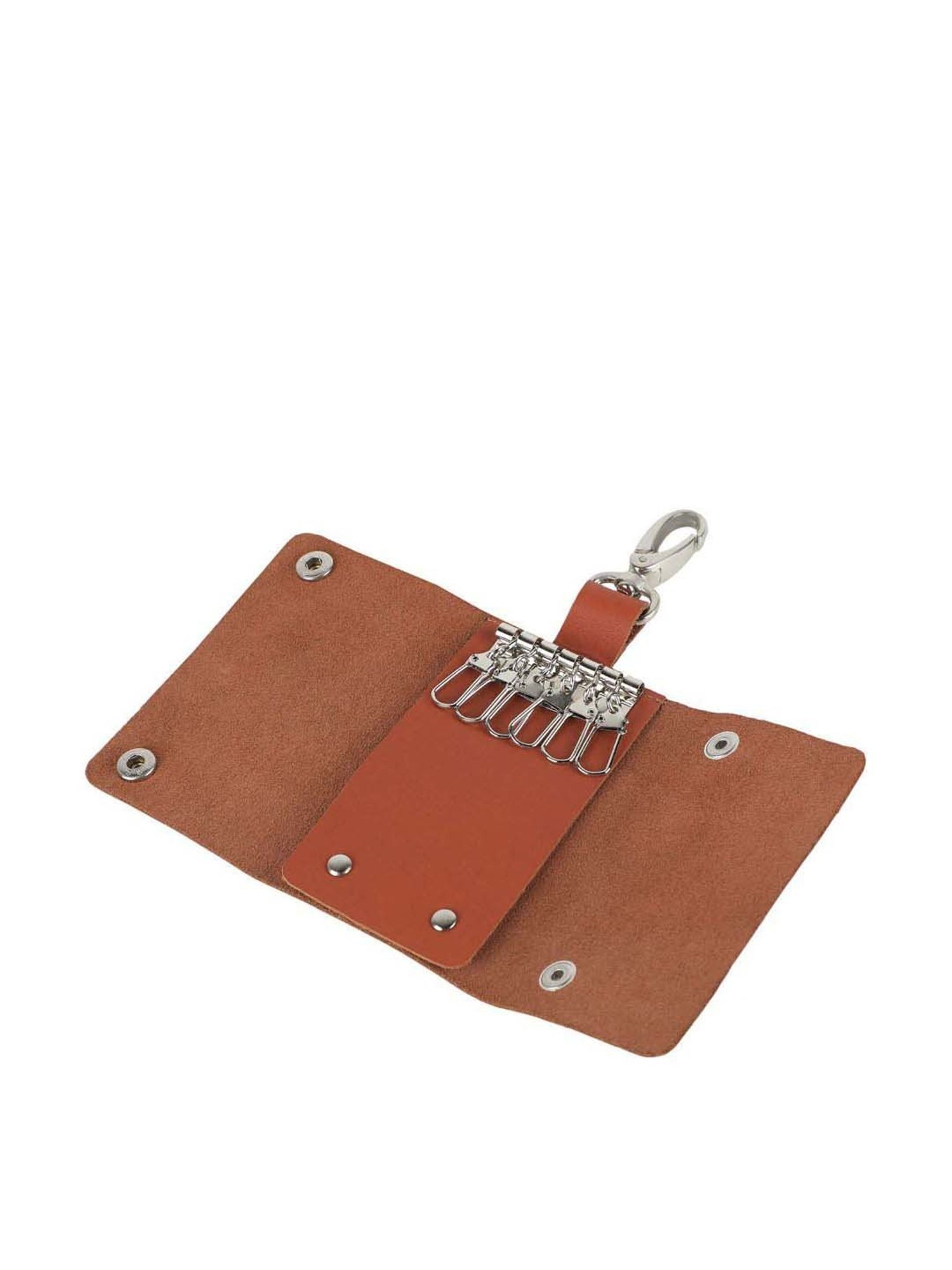 SASSORA Red Leather Keychain Key Ring Holders Anniversary Gift, Birthday Gift - Pack of 2