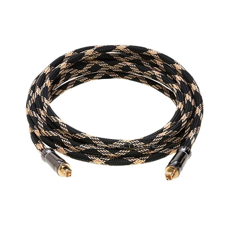 Toslink Digital Optical Fiber Audio Cable Male to Male Compatible with SPDIF DTS Dolby PCM for Home TheaterHome Audio