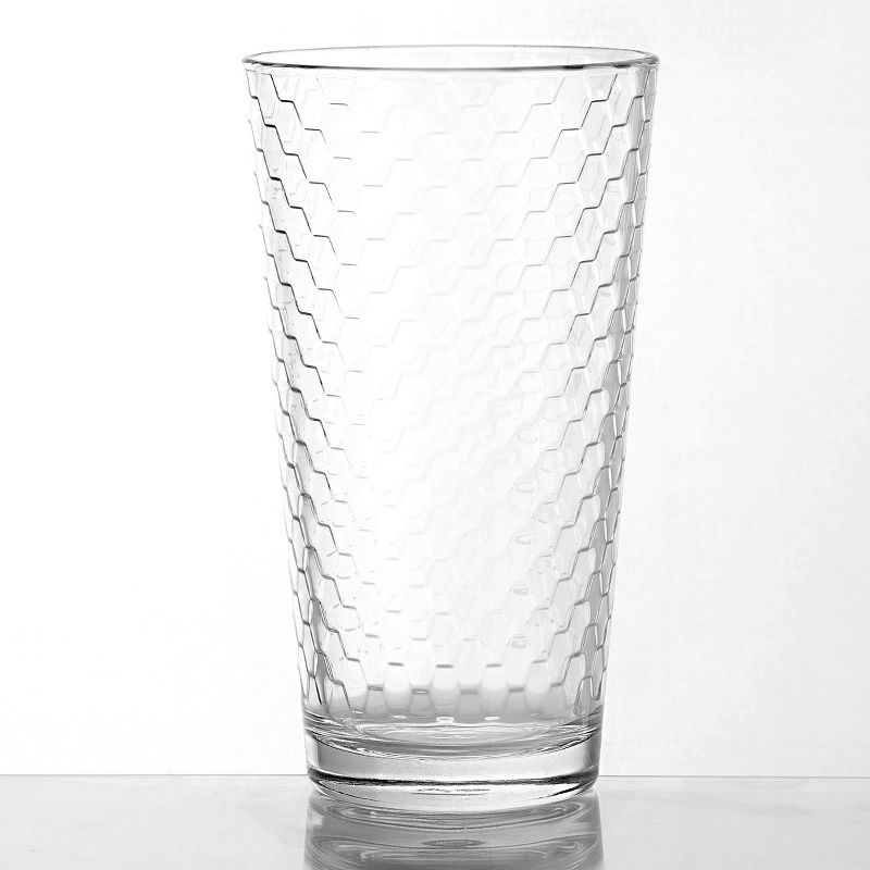 Pasabahce 16 Piece Horizon Double Old Fashioned and Tumbler Glass Set