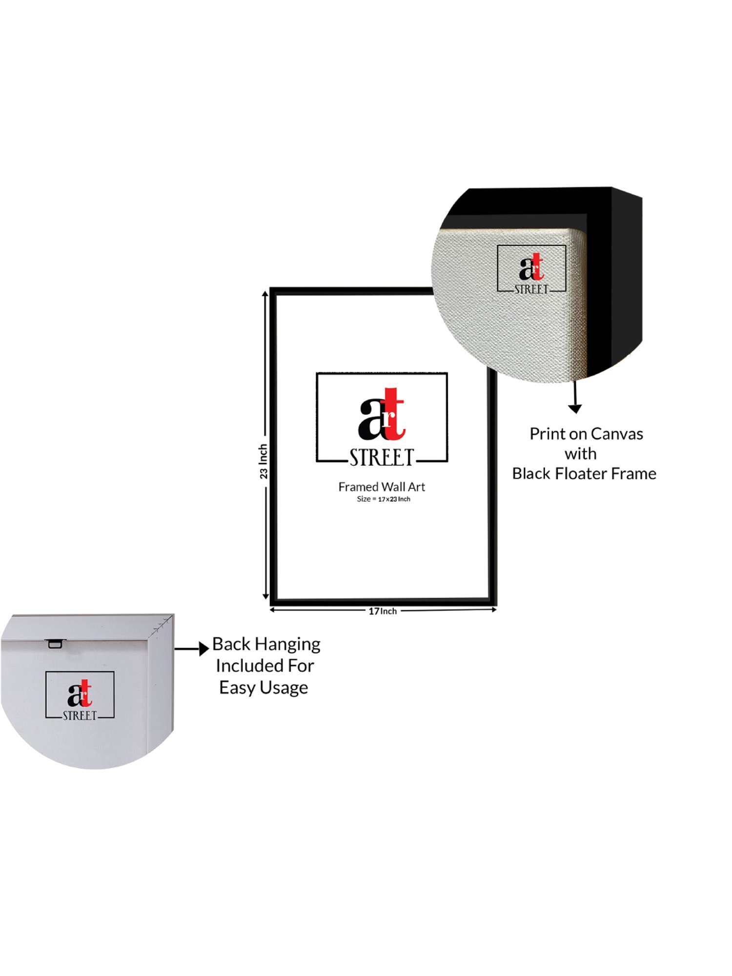 Art Street Eiffel Tower Paris Scenery Design Printed Multicolor Engineered Wood Wall Art