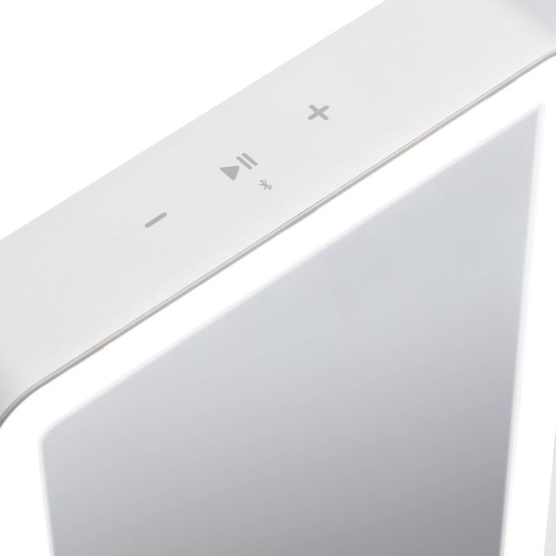 iHome 6" X 8"  Lighted Portable LED Vanity Makeup Mirror with Bluetooth Audio