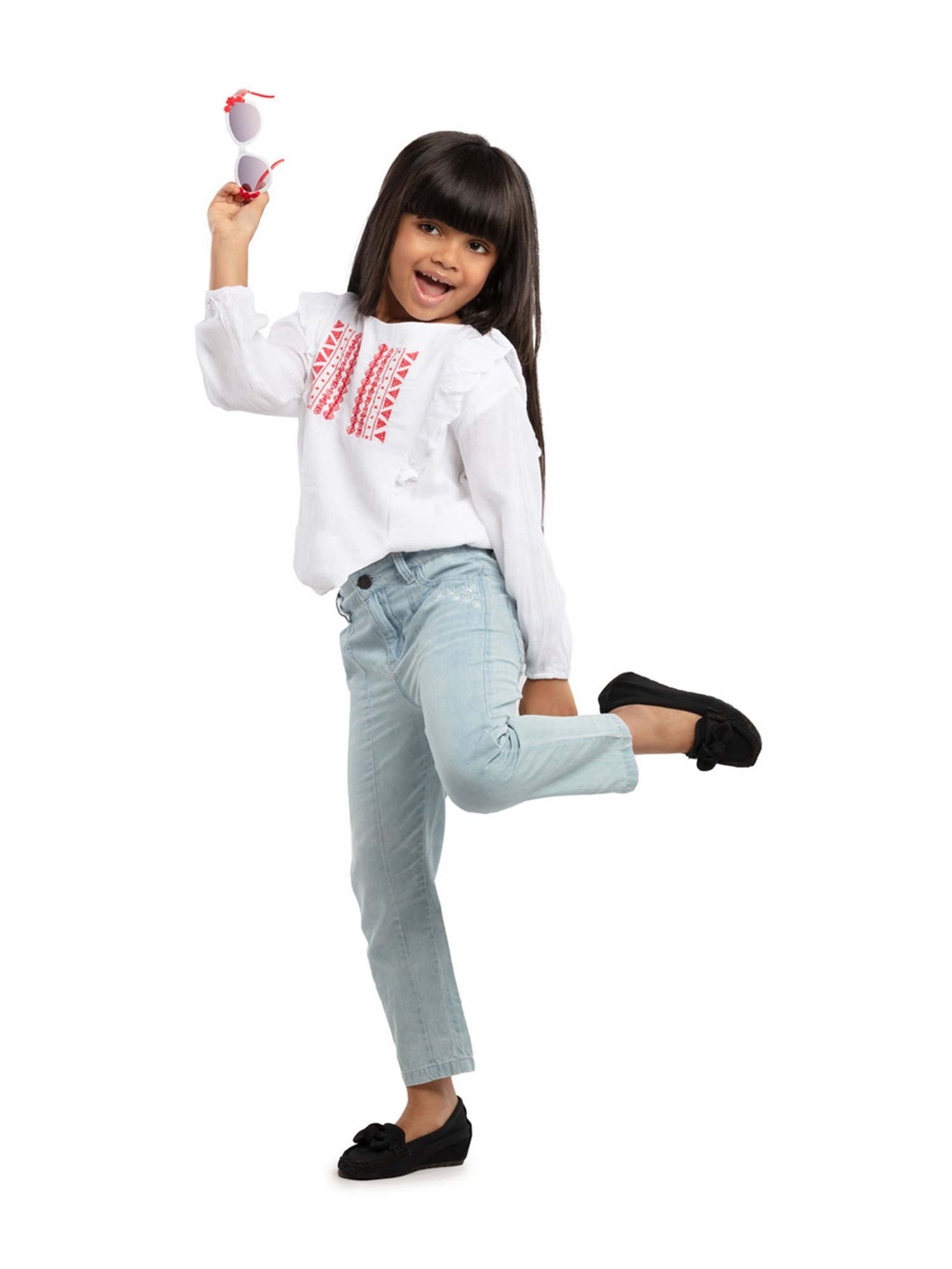 Tiny Girl Kids Pink Solid Top