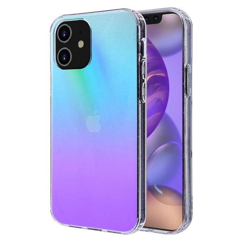 Colorful Stars Hard Dual Layer Plastic TPU Case For Apple iPhone 12 Mini (5.4") - Multi-Color