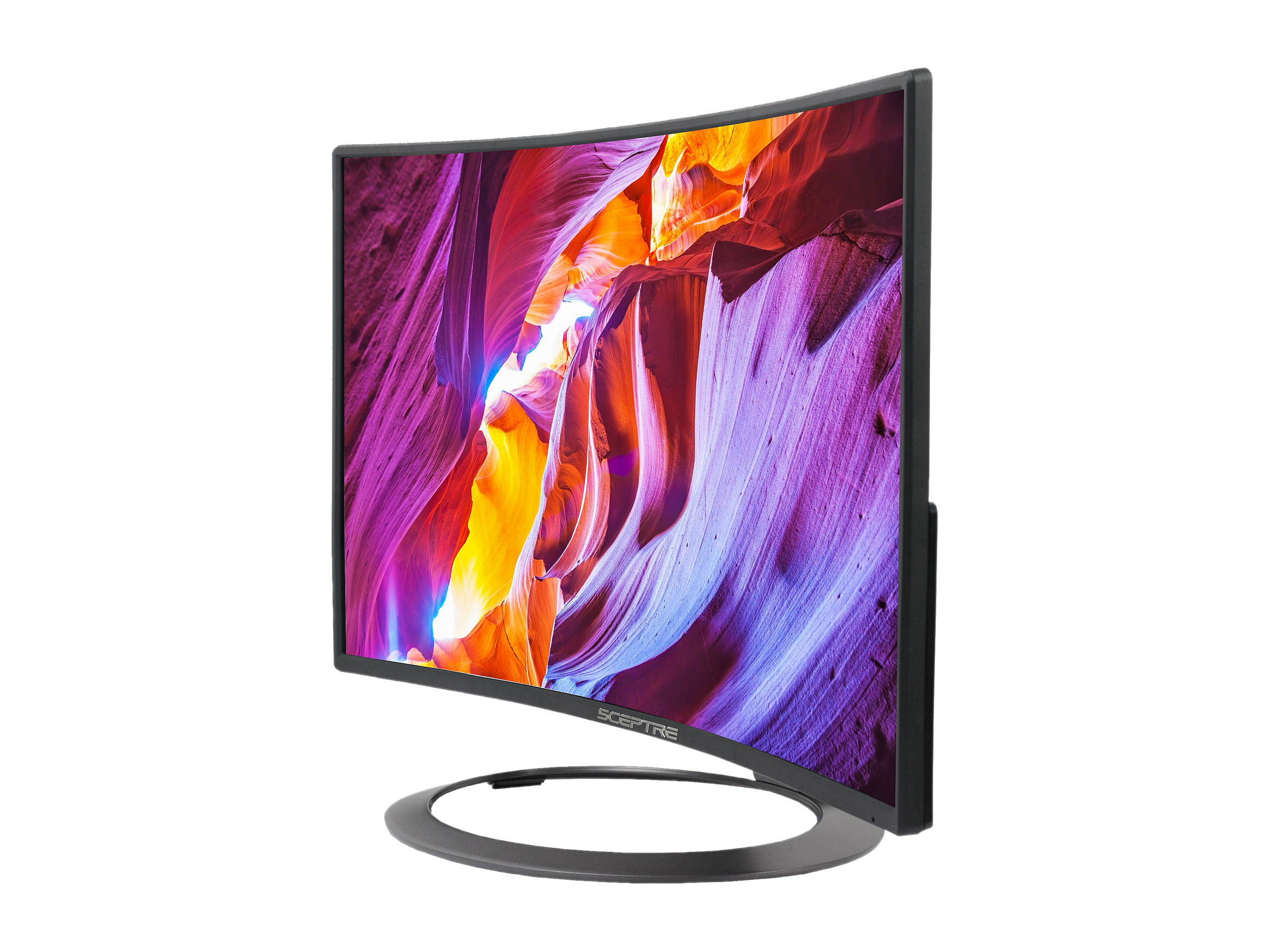 SCEPTRE C248W-1920R 24" (Actual size 23.6") Full HD 1920 x 1080 75Hz 5ms VGA, DisplayPort, HDMI Built-in Speakers LED Backlit Curved Monitor