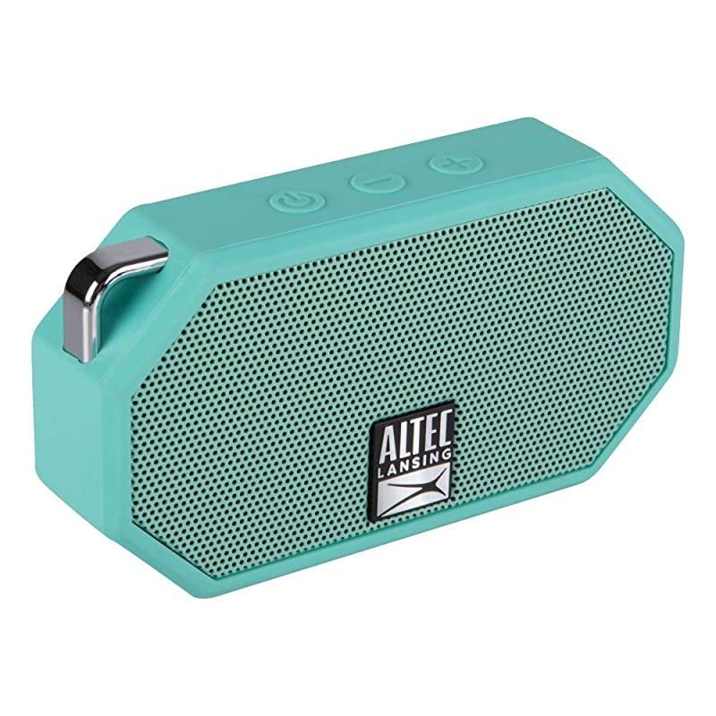 Mini H2O Wireless Bluetooth Waterproof Speaker Floating IP67 Portable Strong Bass Rich Stereo System Microphone 30 ft Range Lightweight 6Hour Battery Mint IMW257MNTGRP