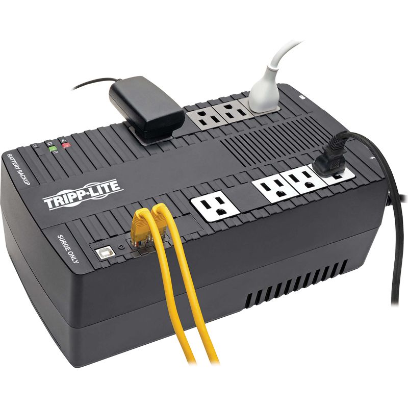 Tripp Lite UPS 700VA 350W Desktop Battery Back Up AVR Compact 120V USB RJ11 - Desktop - 2 Minute Stand-by - 110 V AC Input - 120 V AC Output