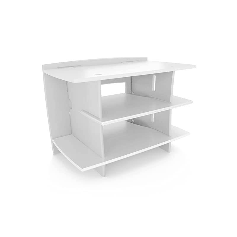 Kids Furniture Frog Series Collection, No Tools Assembly Gaming Center Stand, Lime Green and White