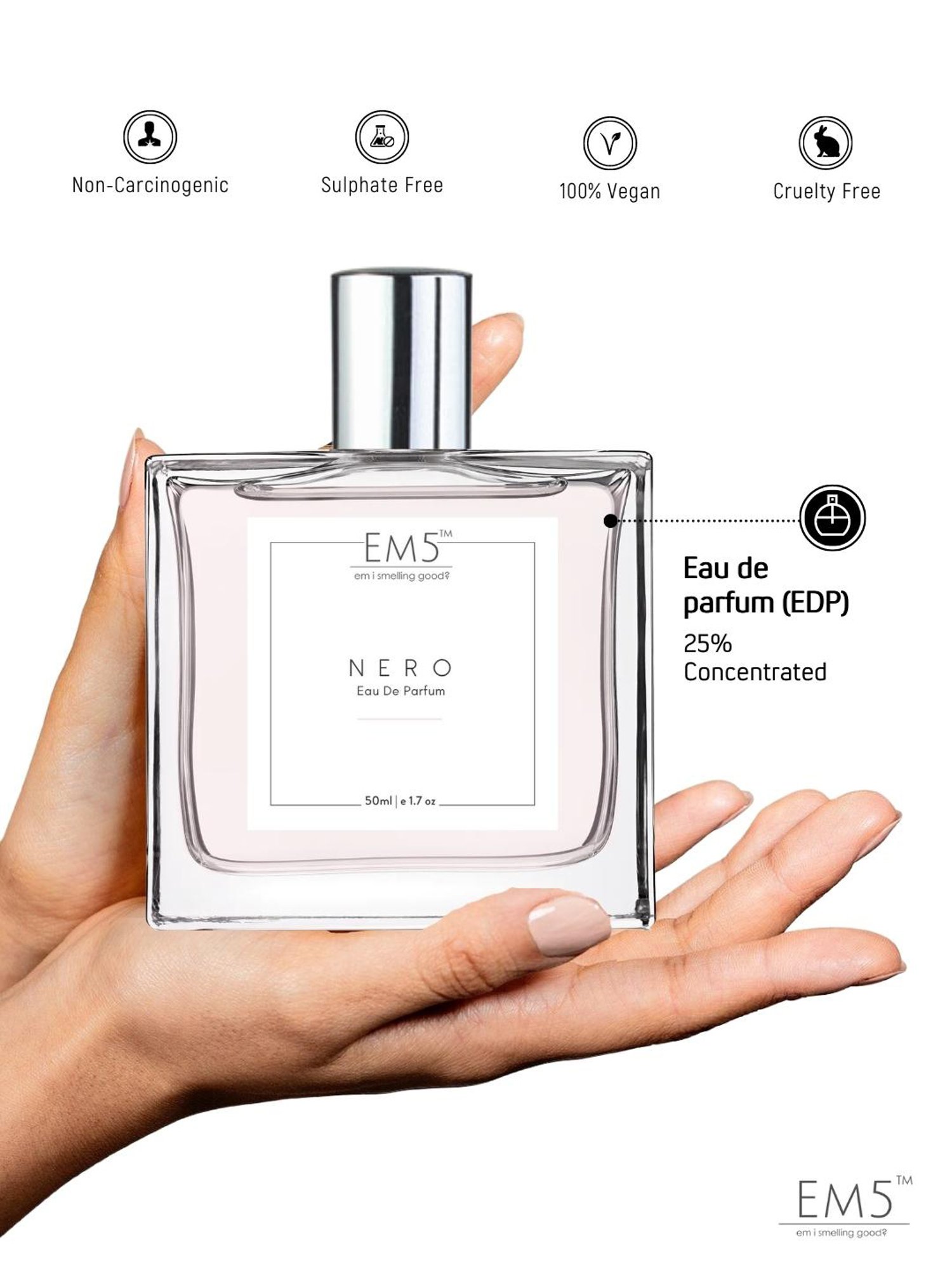 EM5 Nero Unisex Eau de Parfum - 50 ml