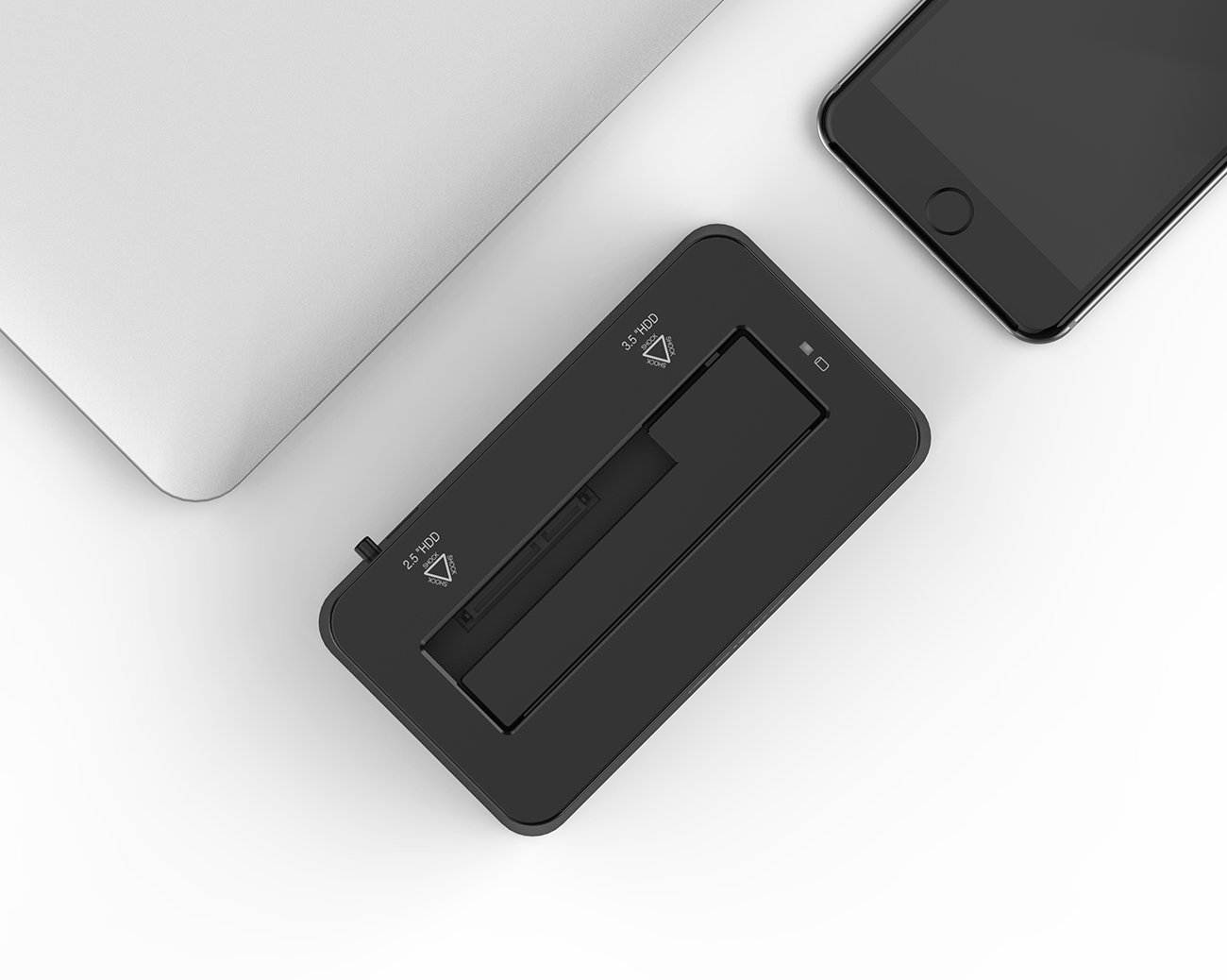 Nekteck USB Type C USB3.1 (USB-C) to SATA 2.5/3.5 Inch External Hard Drive Disk Docking Station Enclosure for for 3.5" 2.5" SATA HDD and SSD [Support Up to 8TB] - Tool Free, 1 Bay