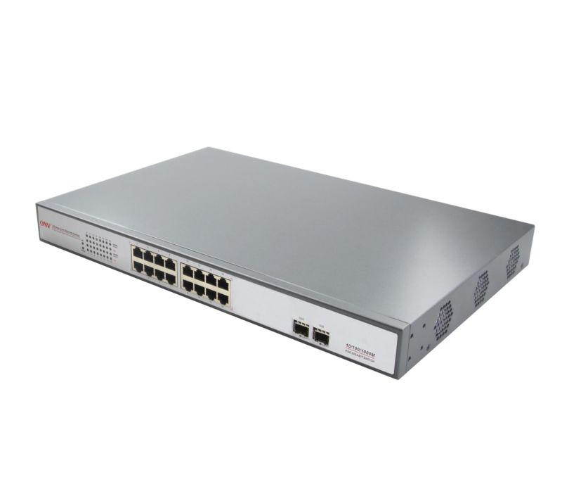 26 Port Gigabit PoE Switch10/100/1000Mbps SFP gigabit optical uplink IEEE802.3at  ONV-POE33024PF-at
