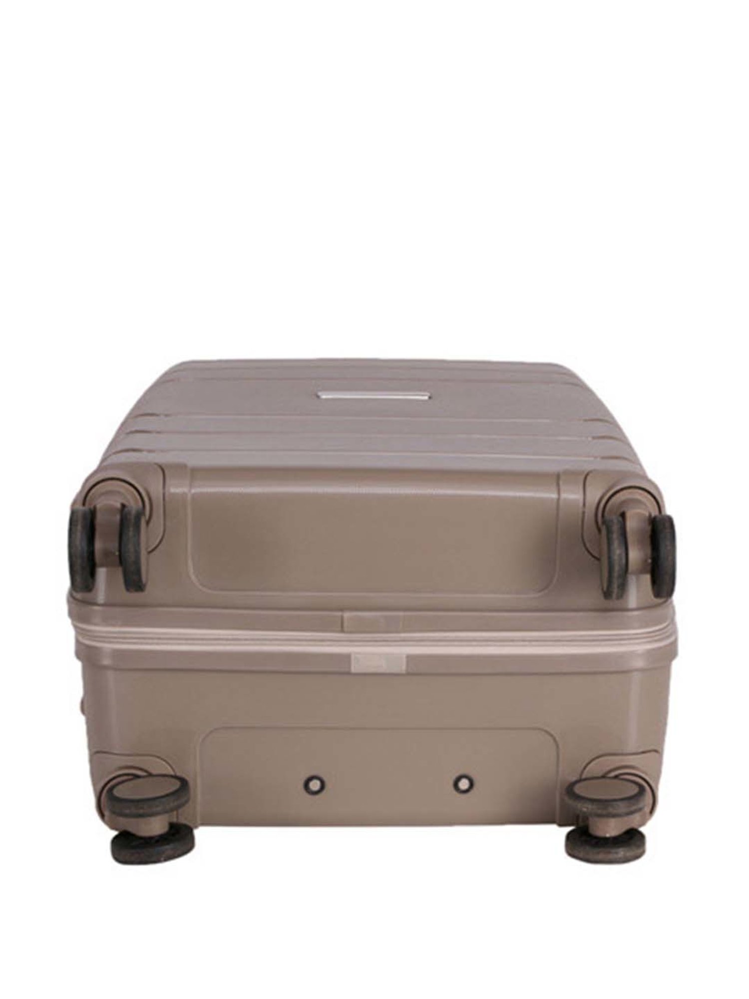 Nasher Miles Lisbon Polypropylene 75 cms Champagne Hardsided Check-in Luggage Trolley Bag