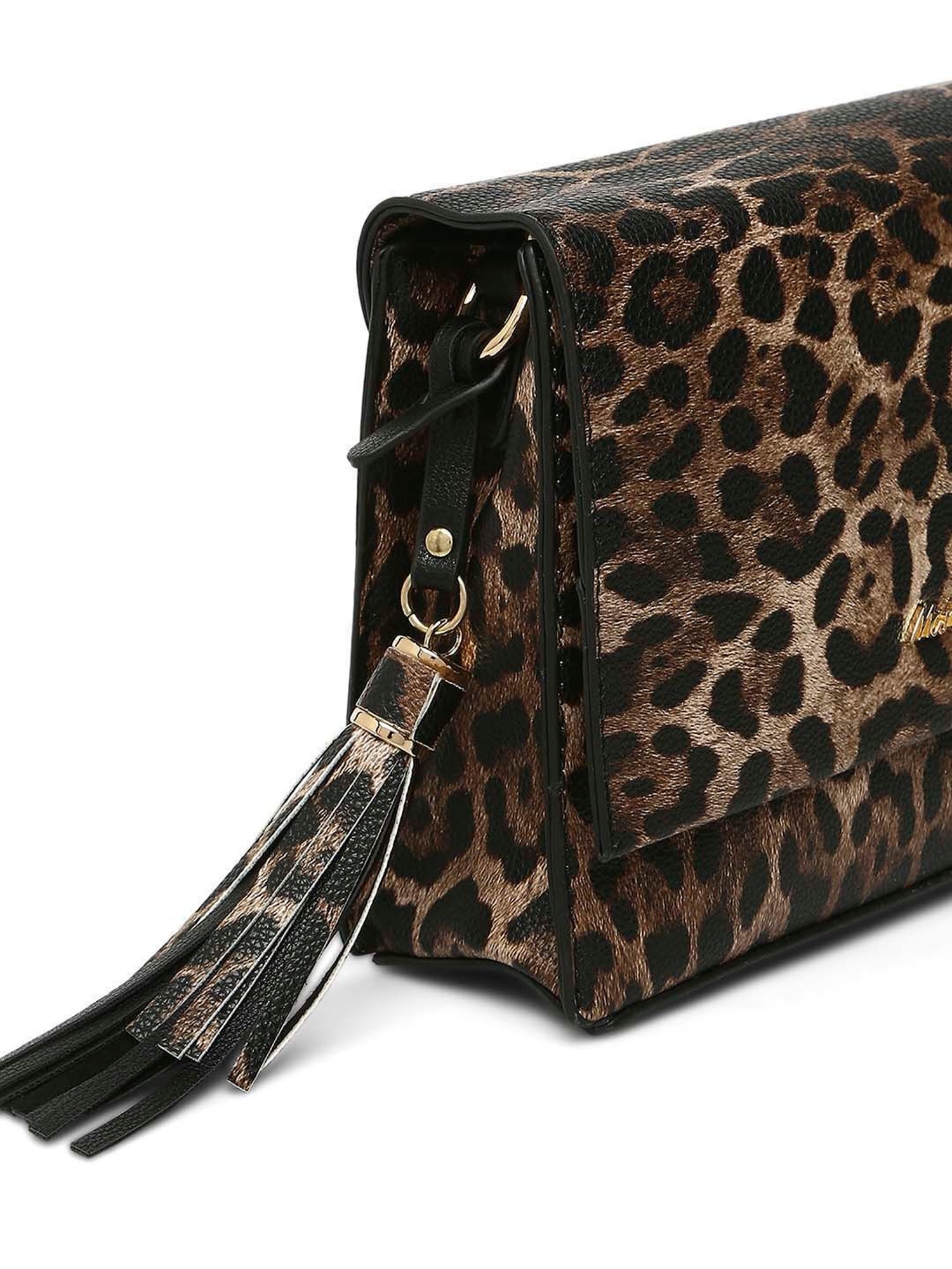 Marina Galanti Brown Printed Medium Sling Handbag