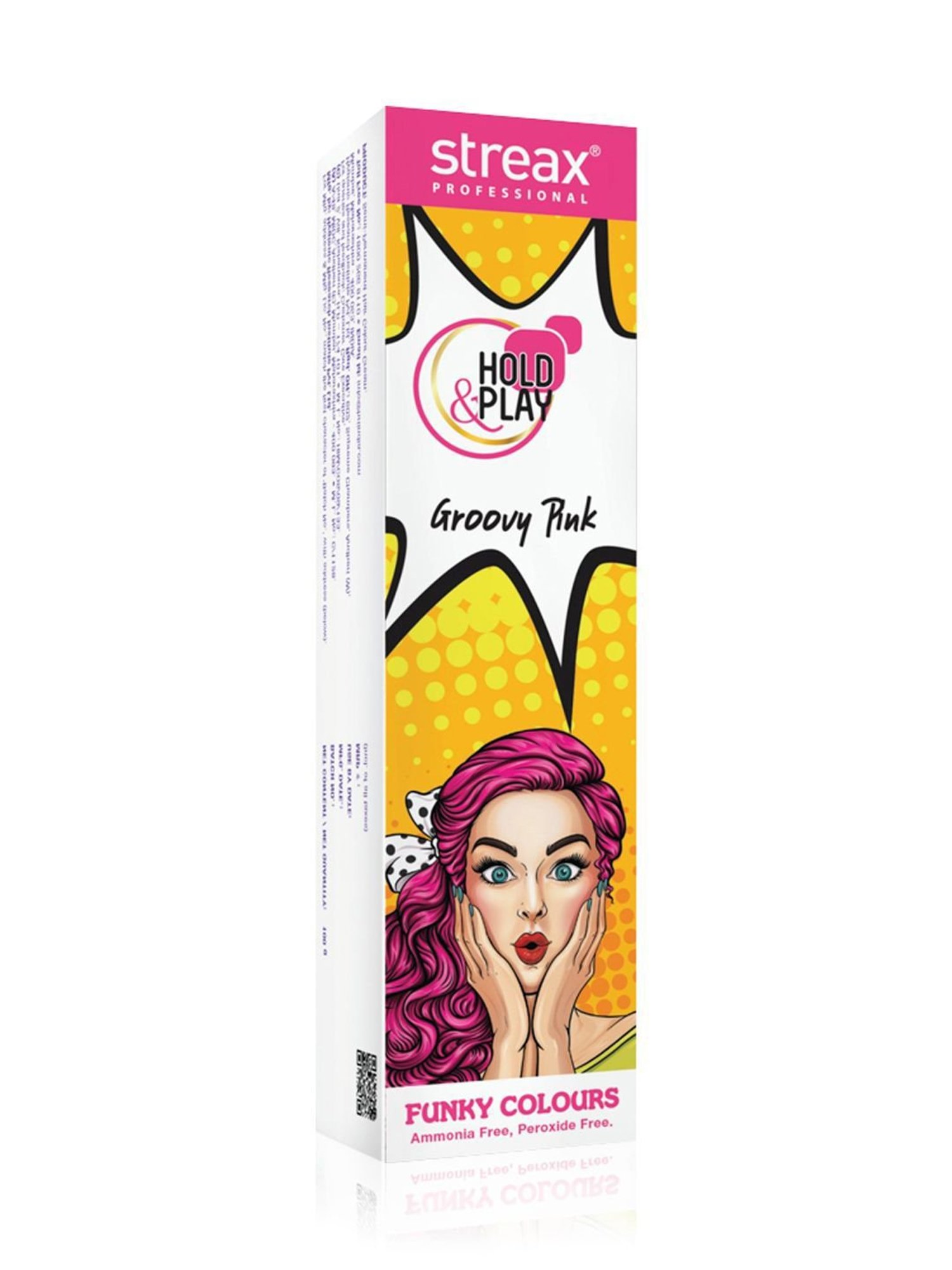 Streax Professional Hold & Play Funky Colours Groovy Pink - 100 gm