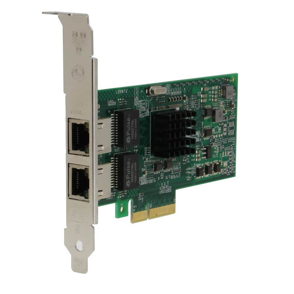 SEDNA - PCIe 4X Dual 10/100/1000 Gbps Ethernet Server Adapter (Intel I350-T2 Chipset), with low profile bracket
