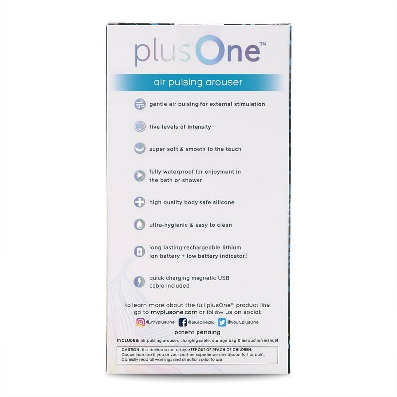 plusOne Air Pulsing Arouser - 5.92oz