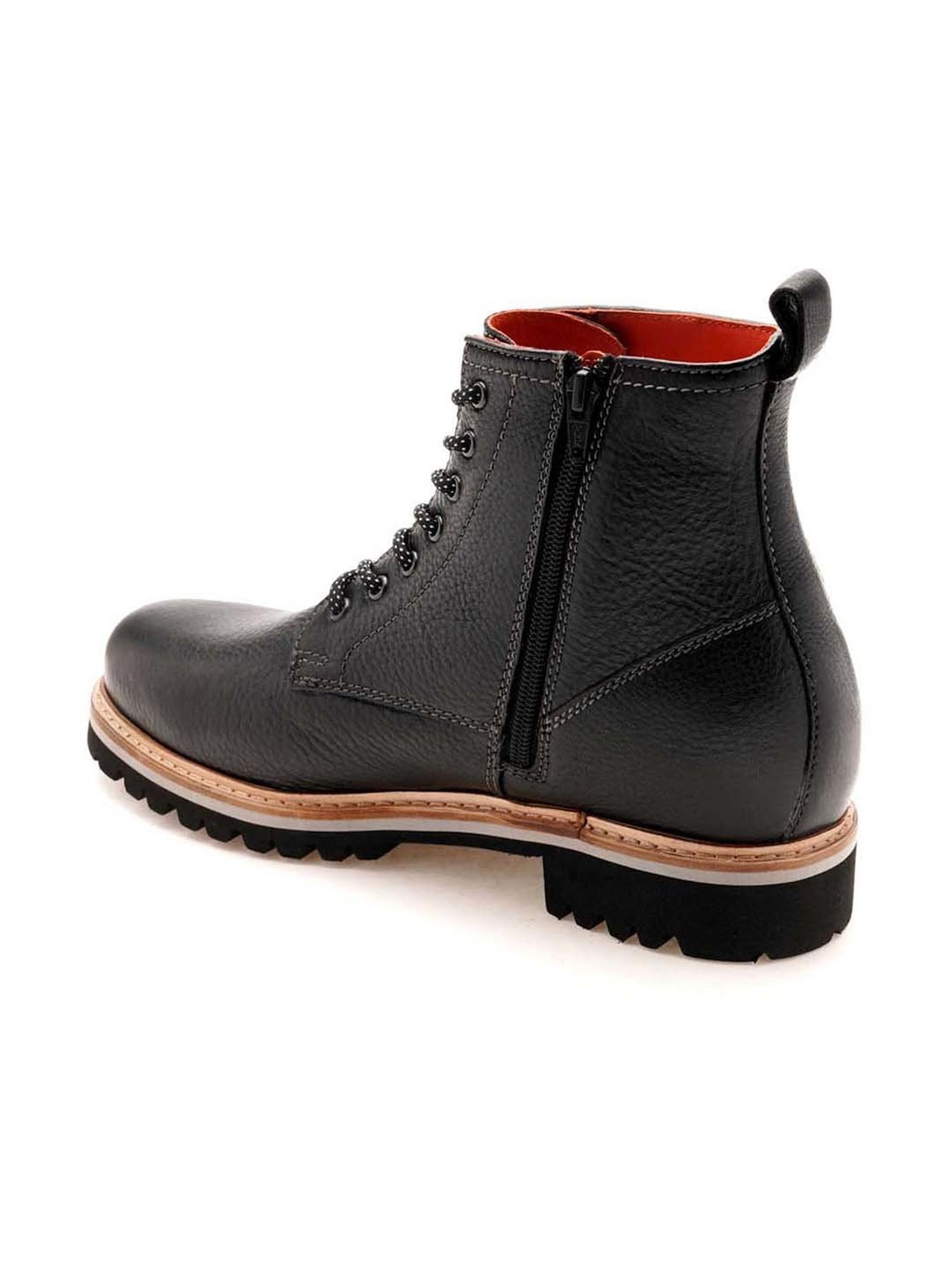 Ruosh Men's Black Derby Boots