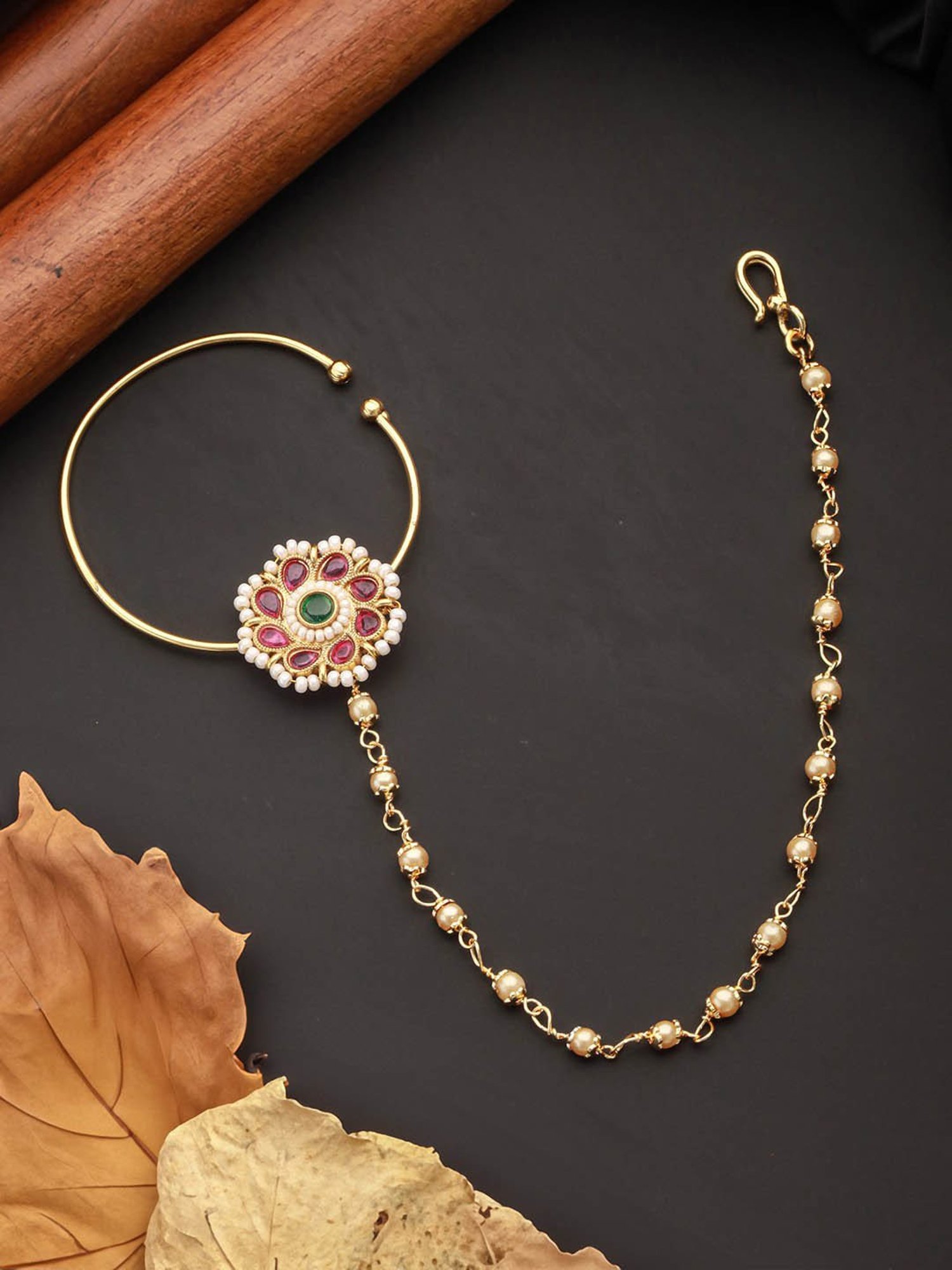 Teejh Aahna Silver Nose Ring