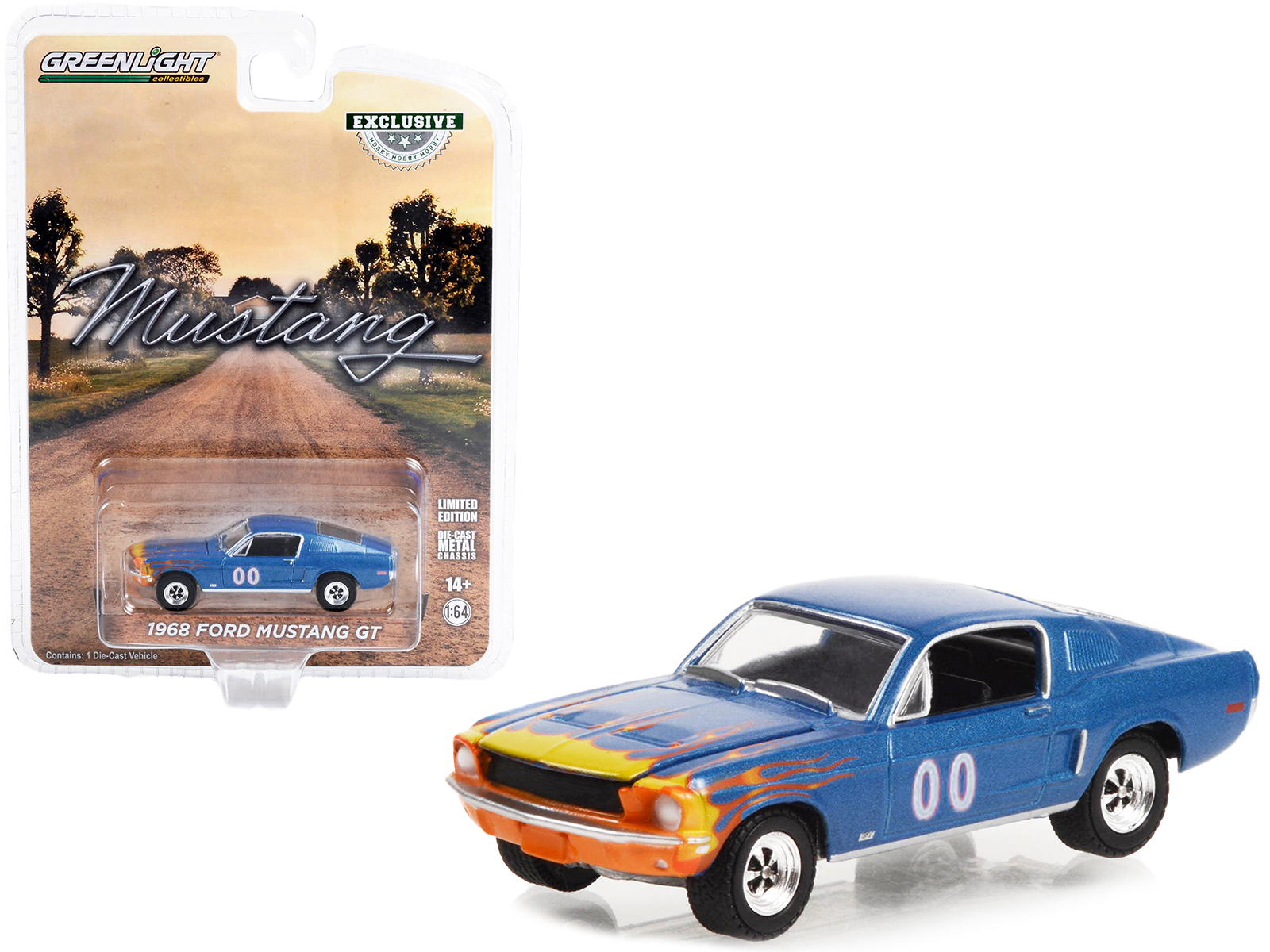 2008 Ford Shelby Mustang #08 "Terlingua" Orange and Black "Shelby Collectibles Legend" Series 1/18 Diecast Model Car by Shelby Collectibles